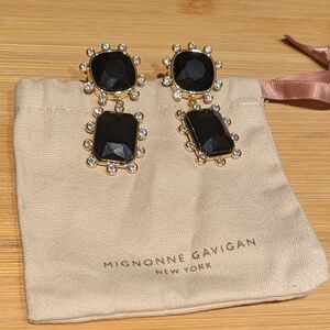 Mignonne Gavigan Black and Gold Earrings
